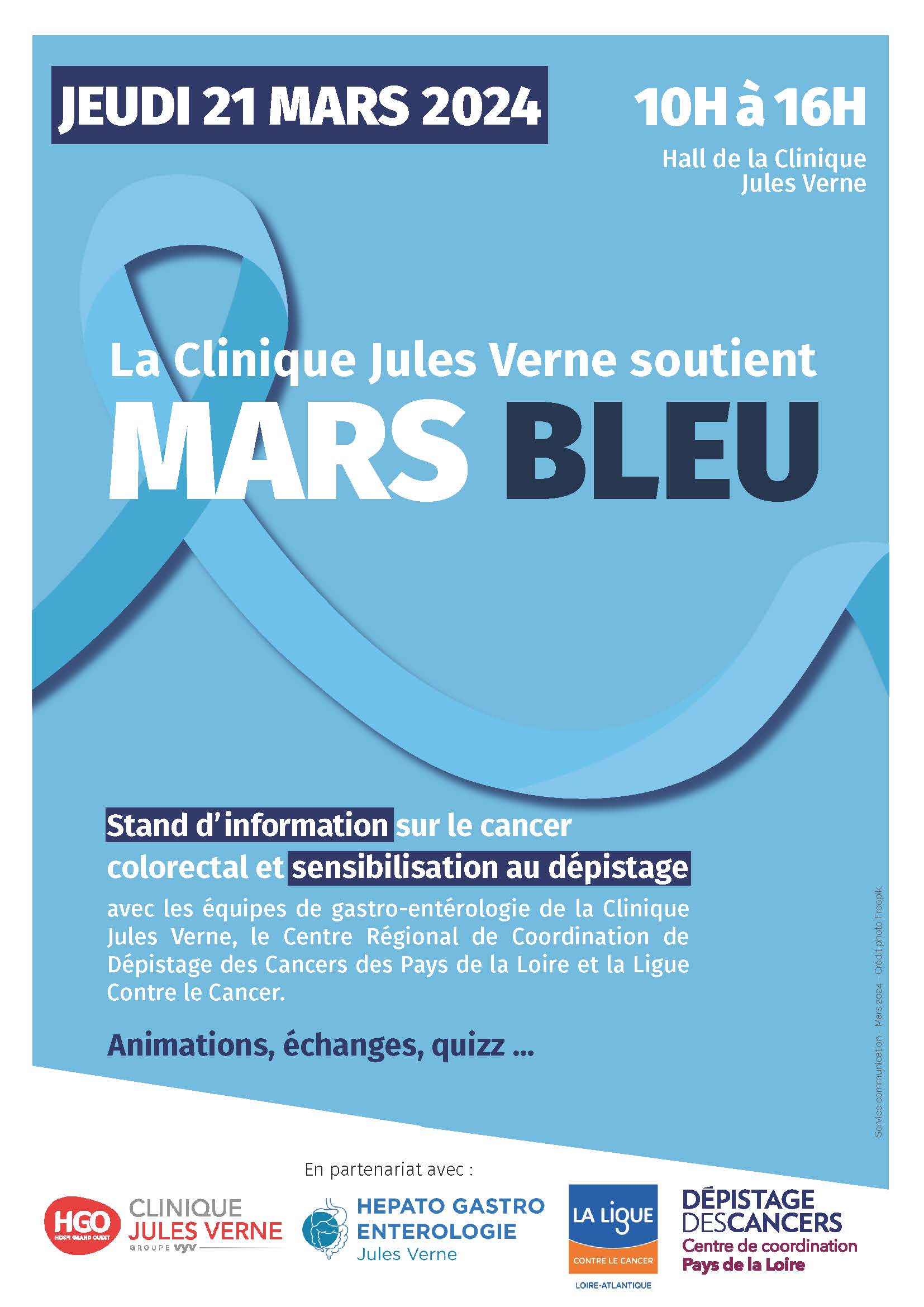 Mars Bleu Clinique Jules Verne